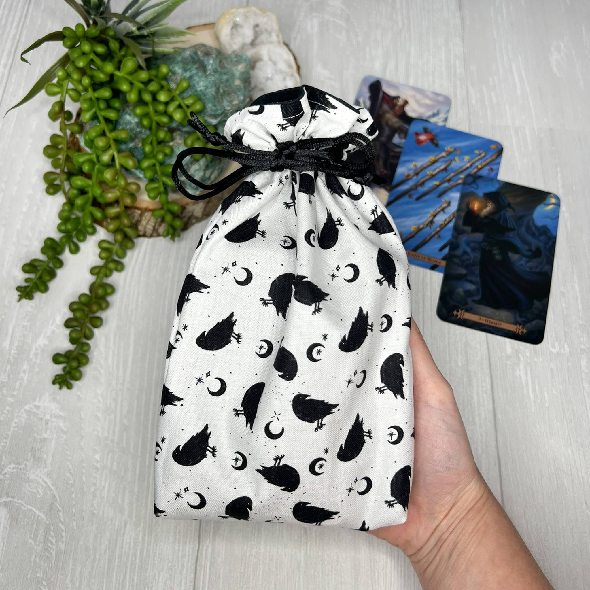 Threads of Tarot - Wholesale Pouch - Women's - Crow Tarot Card Bag 3