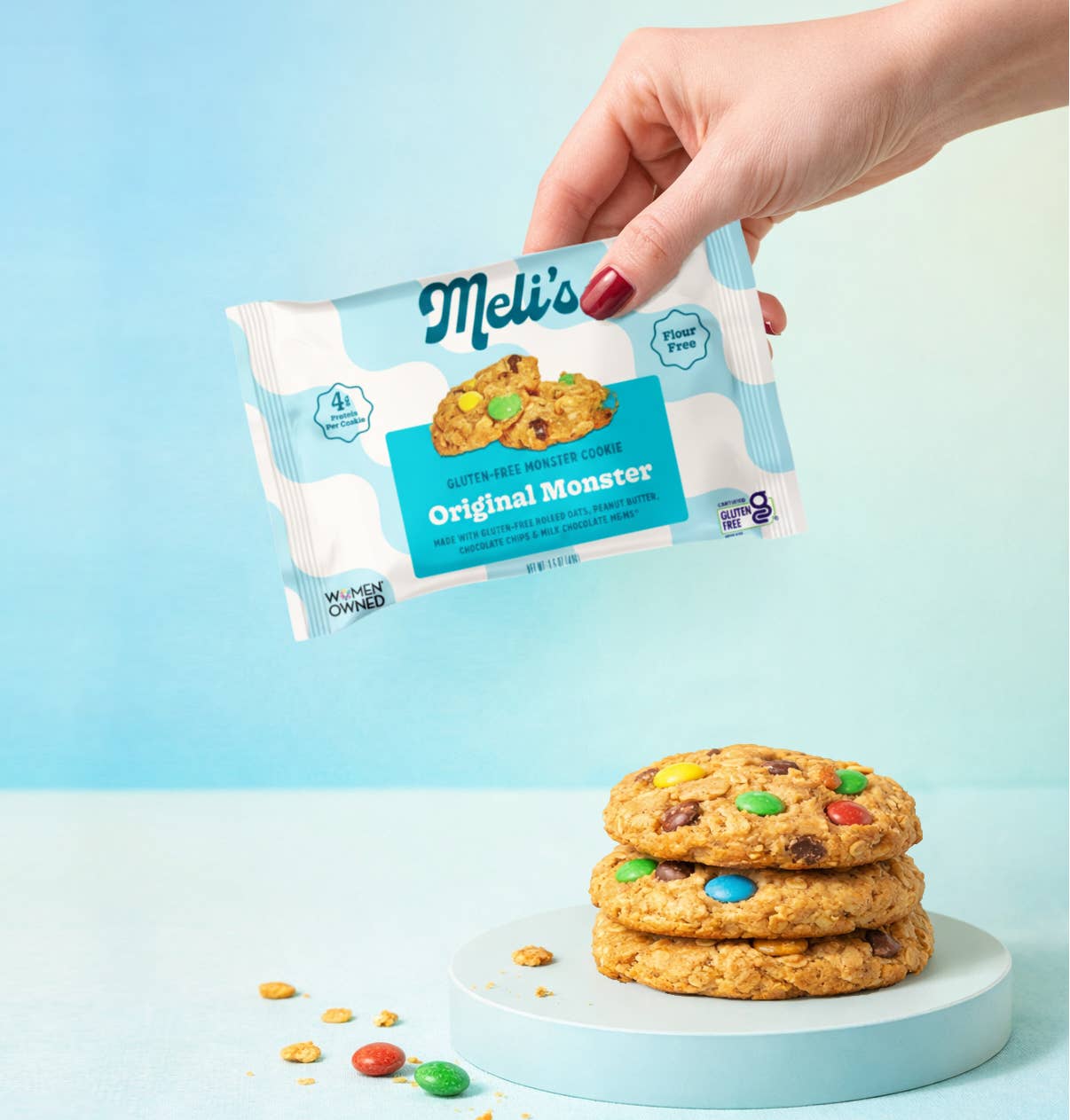 Meli's Cookies - Wholesale Cookie - Individual wrapped original monster cookies