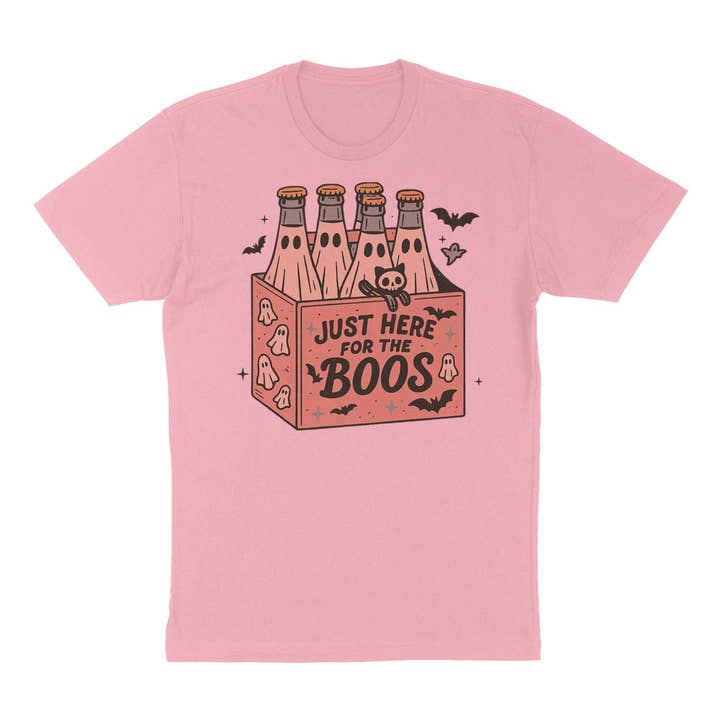 DaisyChainDesignCo - Wholesale T-Shirt (Graphic) - Women's - Here For The Boos Halloween Graphic Tshirt 3