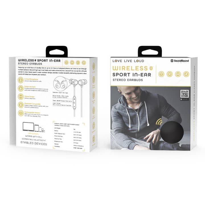 Soundbound in Ear Bluetooth Headset Red for wholesale on Faire1