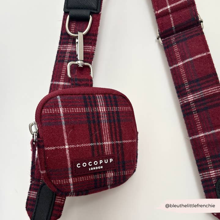 Cocopup London - Wholesale Pet Treat Bag - Dog - Treat Pouch - Mulberry Plaid3