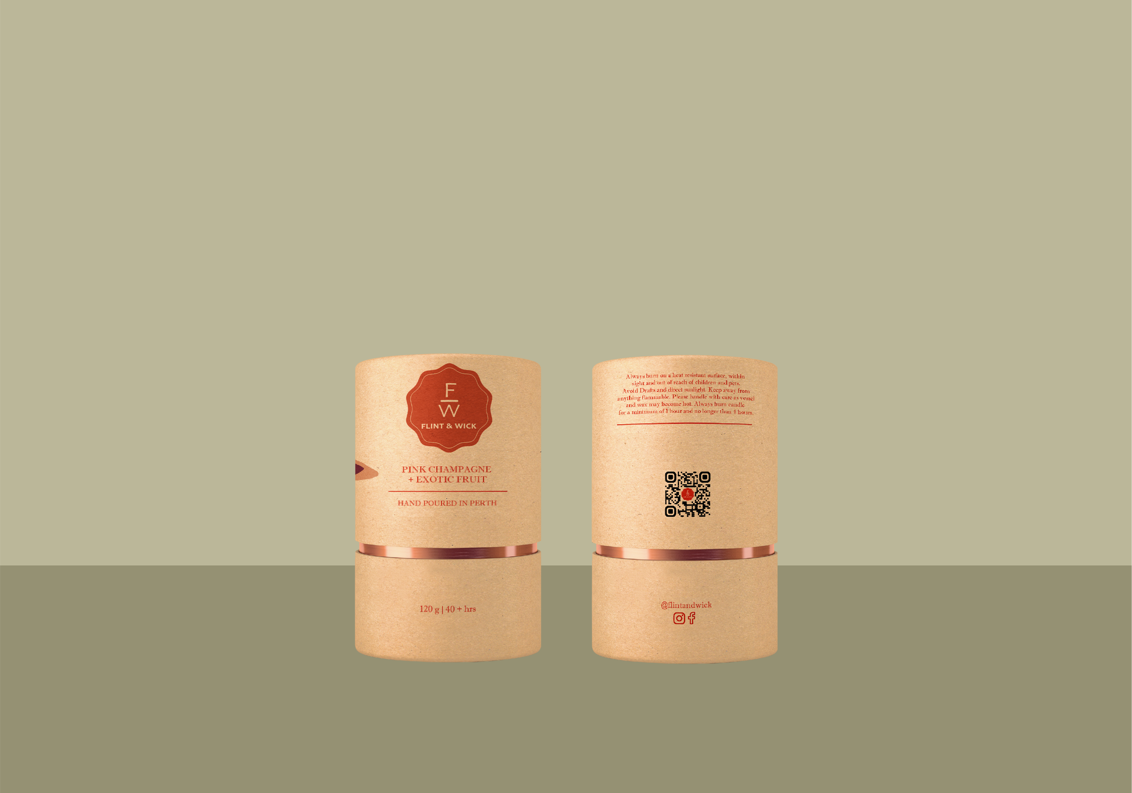 Flint & Wick - Wholesale Jar/filled candle - PINK CHAMPAGNE + EXOTIC FRUIT0