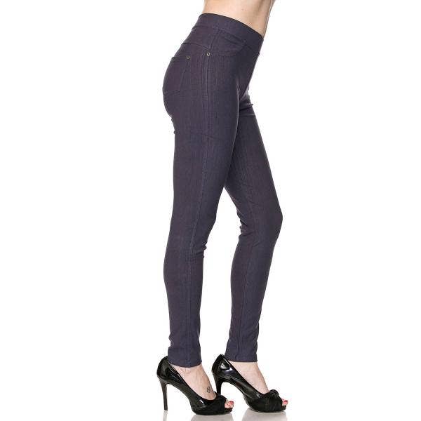 The Magic Scarf Company - Wholesale Leggings - Dames - Denimlegging - enkellengte met achterzakken J043