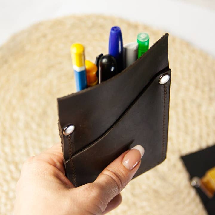 Pikore - Wholesale Pencil Case/Pouch - Leather Pocket Protector
