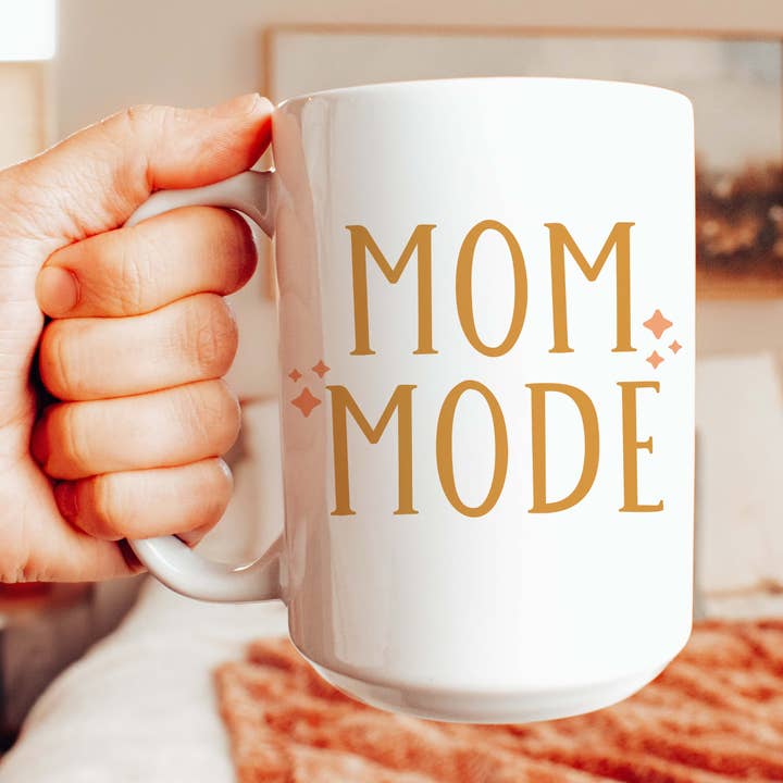 15 oz Mom-Modus-keramische Kaffeetasse, Muttertags-Becher für den Großhandel von Amber Marie Design