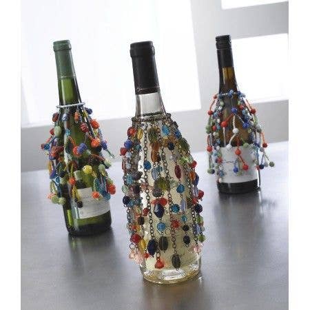 India Handicrafts Inc - Wholesale Wine charm - Copper Bead Bottle Wrap1