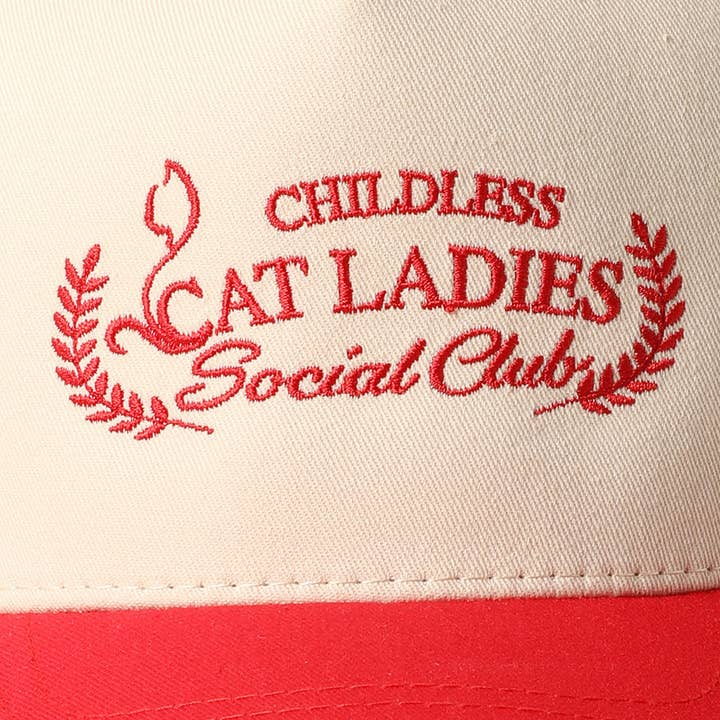Fashion City - Wholesale Trucker Hat - Unisex - Cat Ladies Social Club Trucker Baseball Cap4