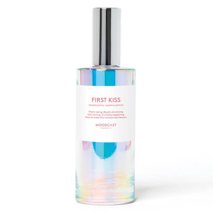 Moodcast Fragrance Co. - Wholesale Room & Linen Spray - Room & Linen Spray - Vibes - First Kiss - 3.4 oz Bottle0
