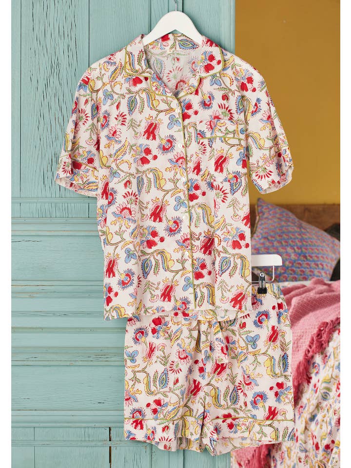 Namaste - Wholesale Sleepwear bottom – women's - Shvanthi Block Print Short Pyjamas3