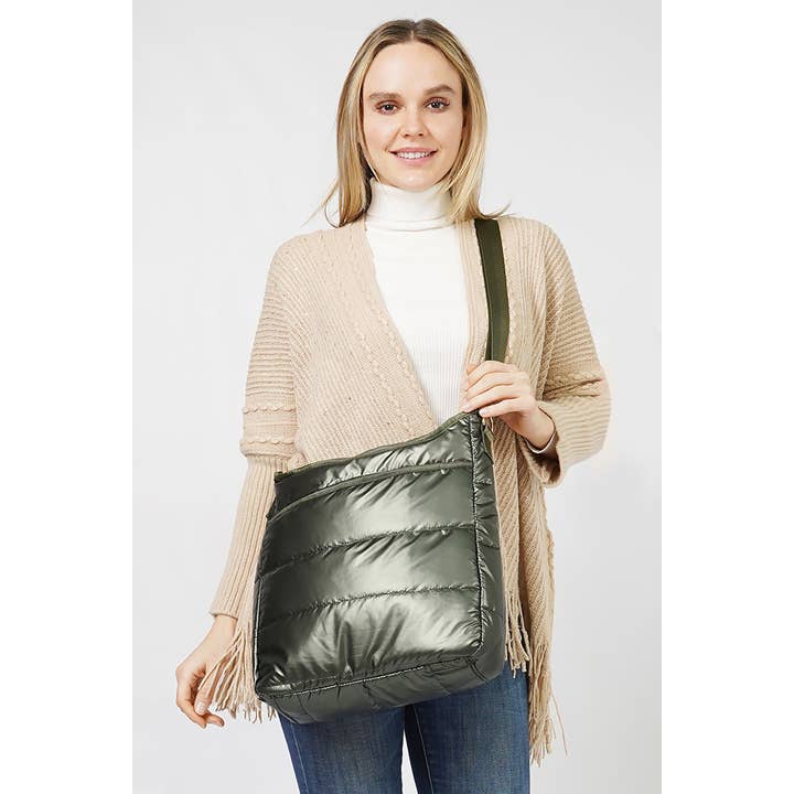 Hana - Wholesale Crossbody Bag - Women's - Solid Puffy Crossbody Bag