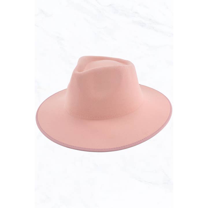 Suzie Q USA - Wholesale Fedora - Women's - Wrap of Edge Teardrop Shape Top Big Brim Hat5