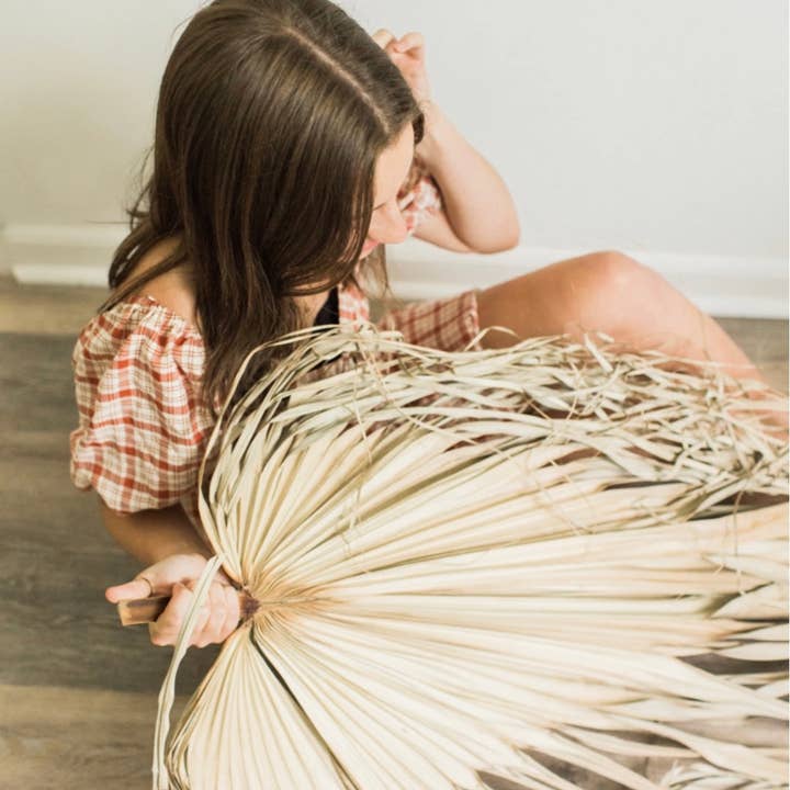 The Blooming Palm - Wholesale Retailer sample – Home decor - 3ft. JUMBO Sun-Dried Wild Untouched Palm Leaf Wispy Frond17