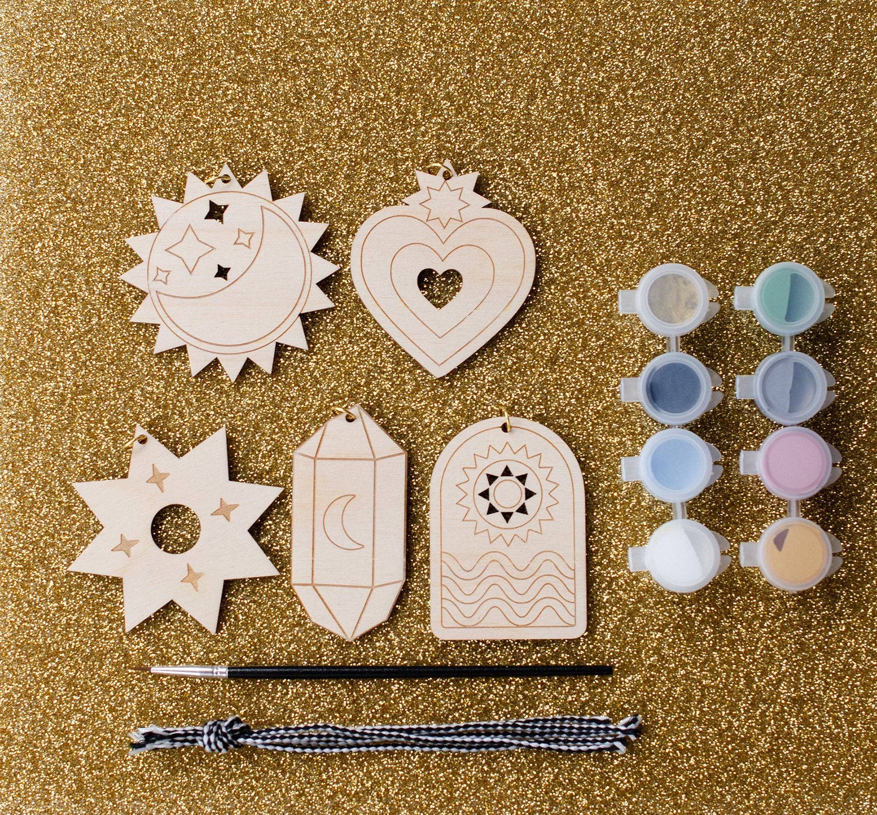 Jill Makes - Wholesale DIY craft kit - Paint Your Own Celestial Ornaments DIY Kit7