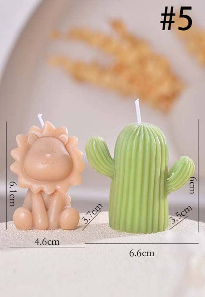 Candles Meta - Vente Bougies originales - Bougie décorative Lion, Cactus, Rose & Ours de la Saint-Valentin4
