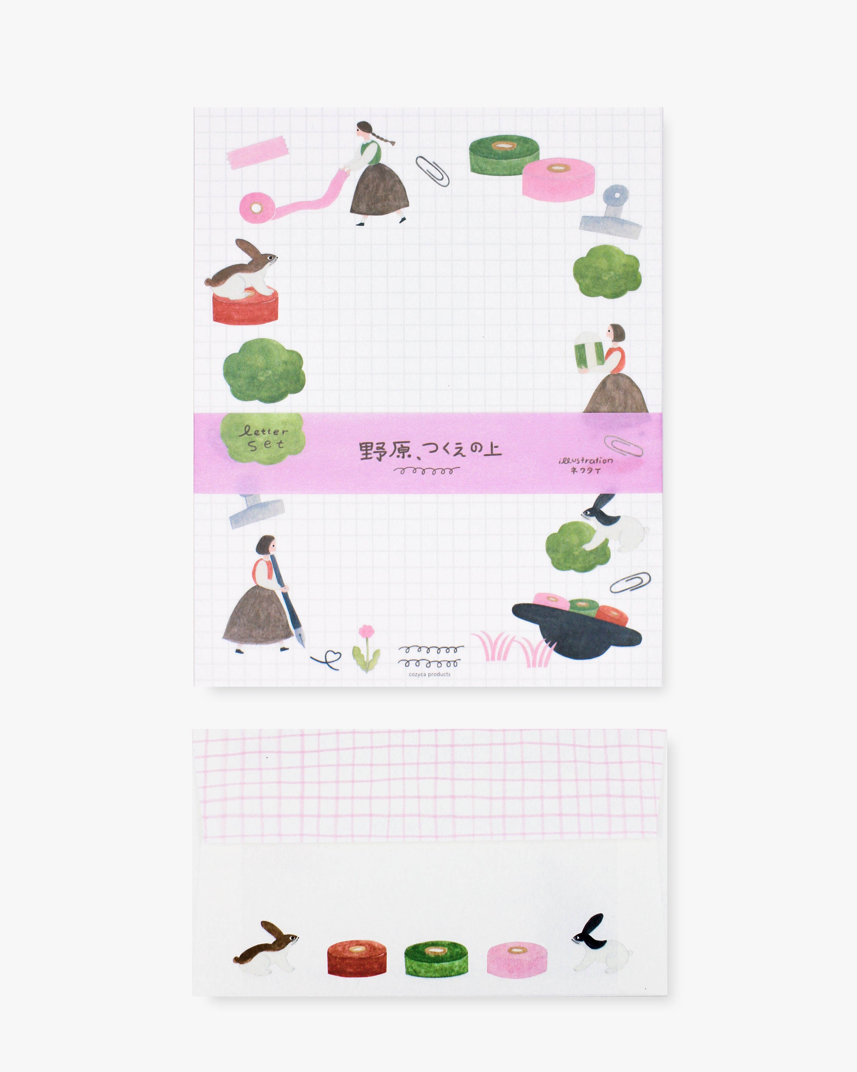 Her Winter Flowers - Wholesale Stationery/Notecard Set - Writing Set - つくえの上/Top of Desk2