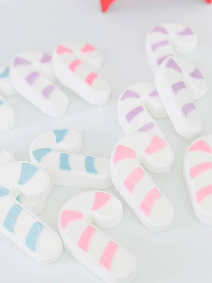 Candy Cane Bath Bomb for wholesale by The Burlap Barn Company