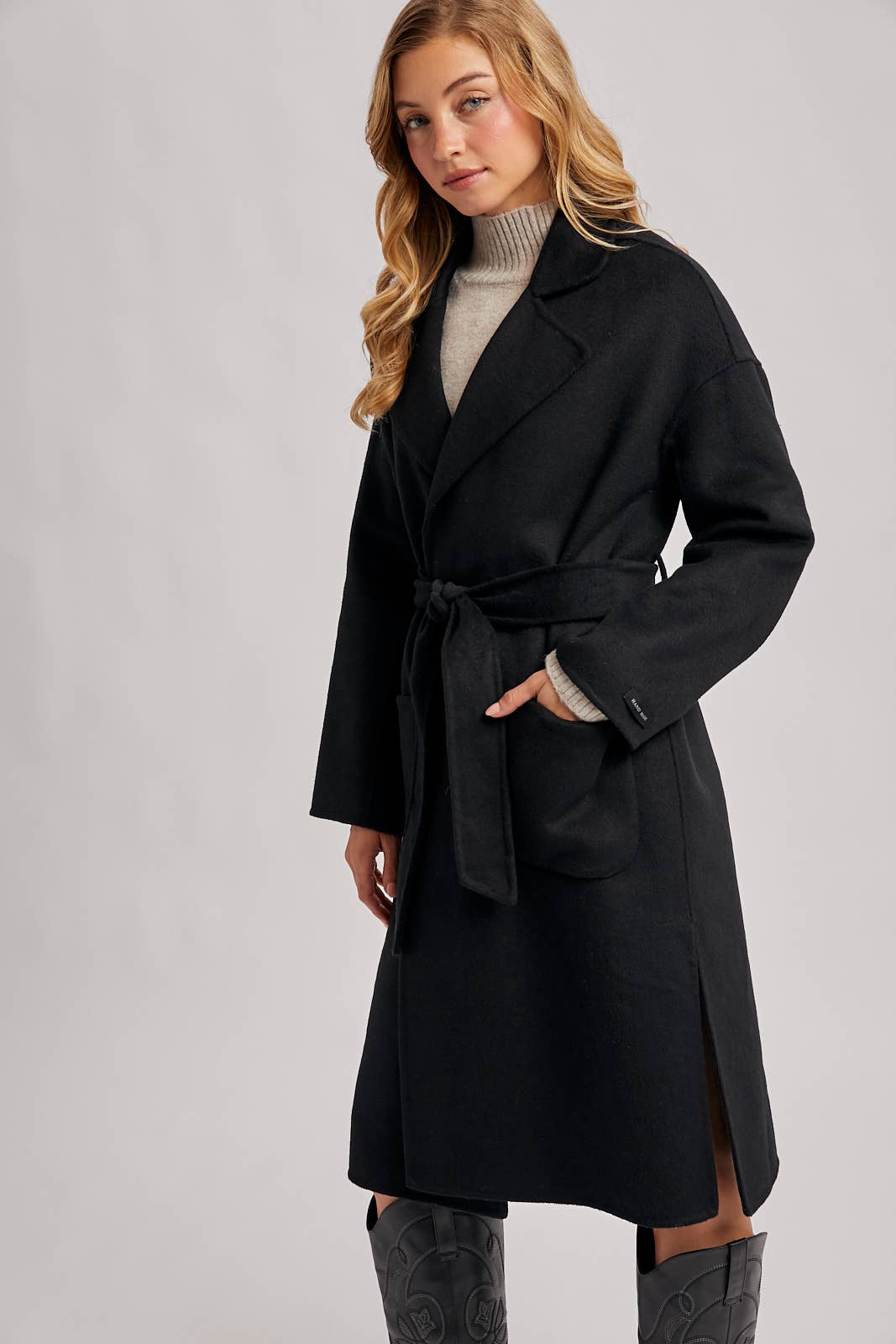 Bluivy - Wholesale Coat - Women's - HANDMADE BELTED LONGLINE COAT4
