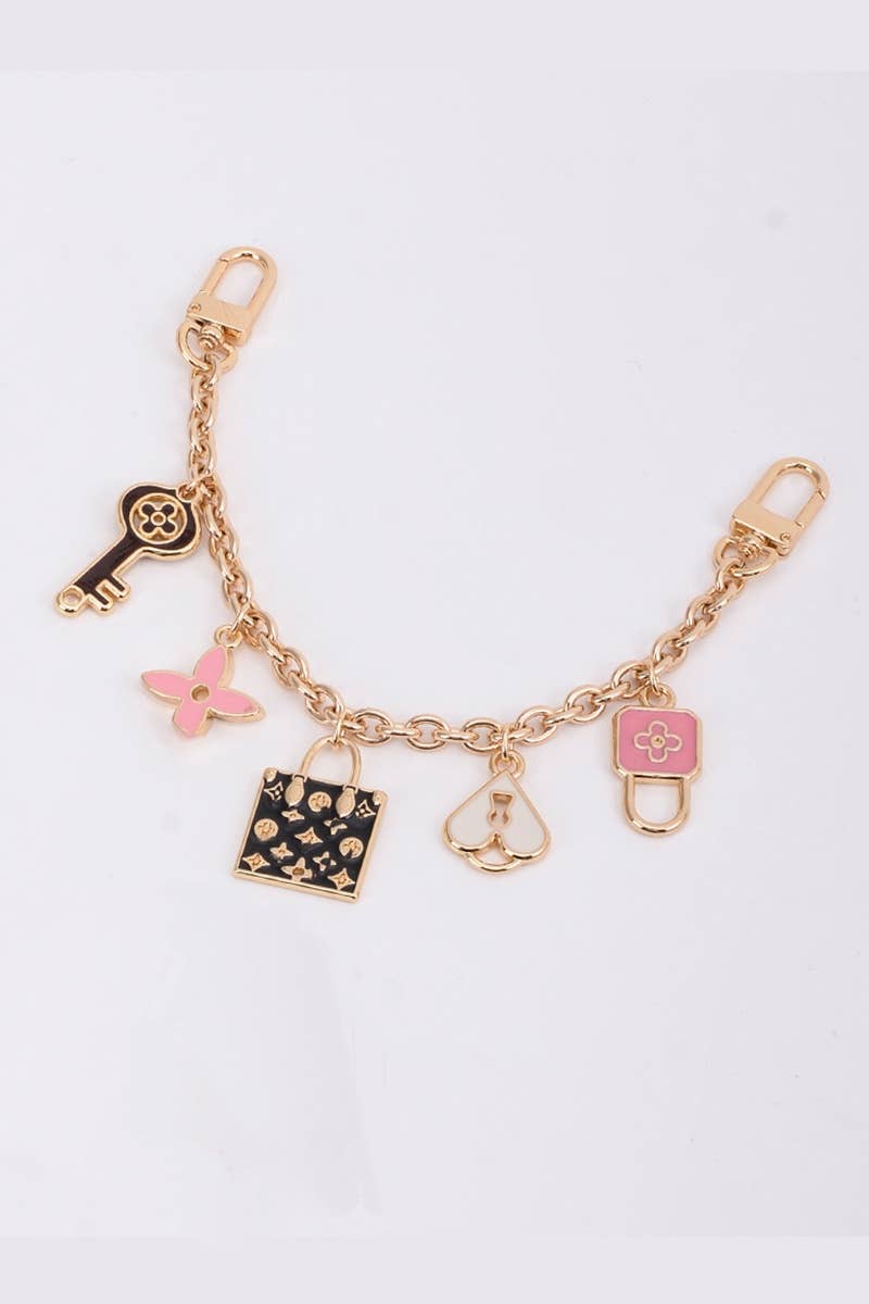 Leto Accessories - Wholesale Bag Strap - Women's - Bestseller Bag Charm -Four-Leaf Clover Chain4