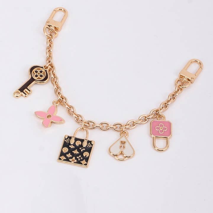 Leto Accessories - Wholesale Bag Strap - Women's - Bestseller Bag Charm -Four-Leaf Clover Chain4