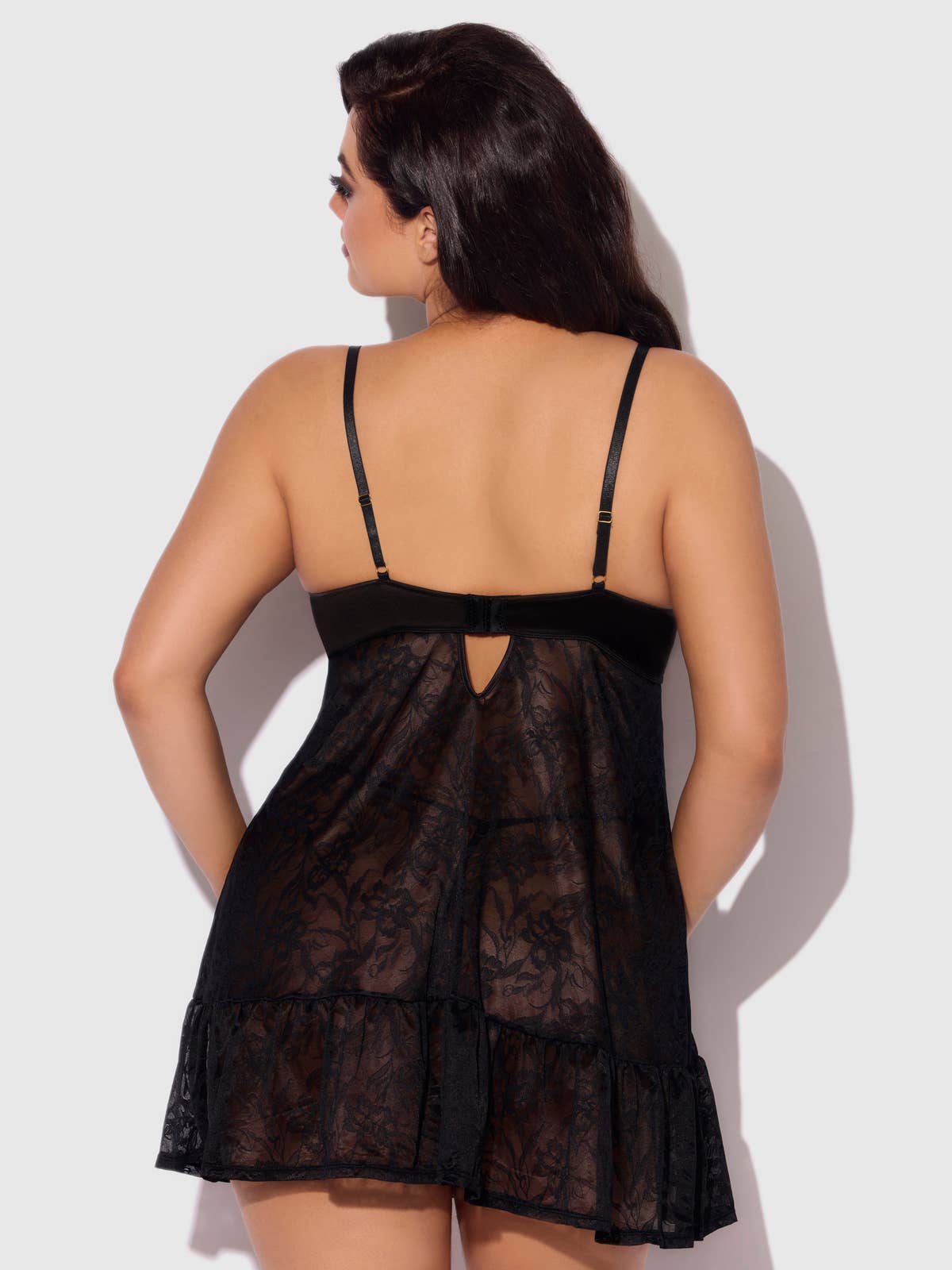 House of Desire - Venta al por mayor Conjunto de lencería - Mujer - CONJUNTO FLORA DE CAMISÓN DE ENCAJE Y TANGA7