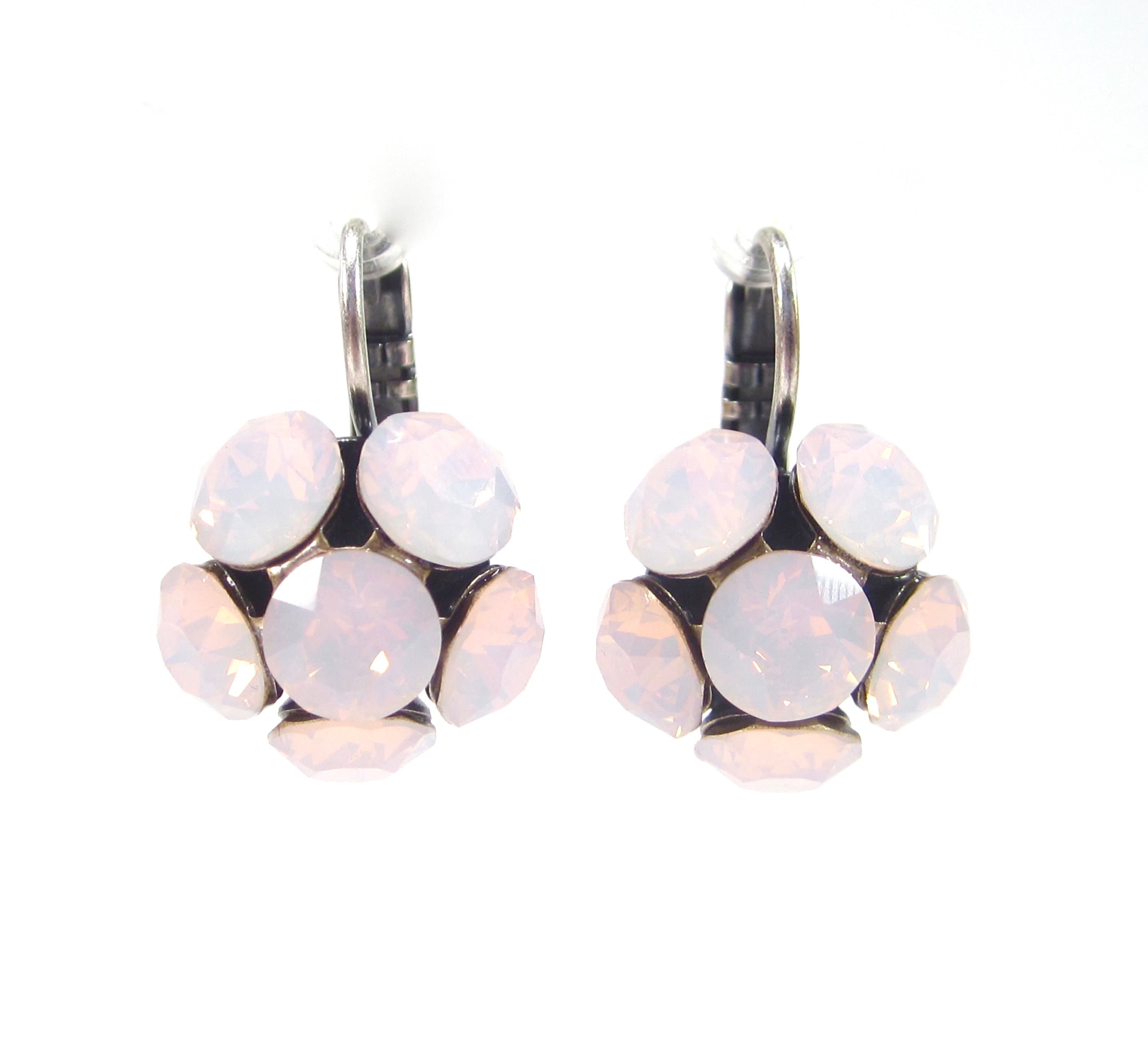 SoHo Schmuckmanufaktur – Großhandel Ohrhänger – SoHo® Pink Flower Drop Earrings0