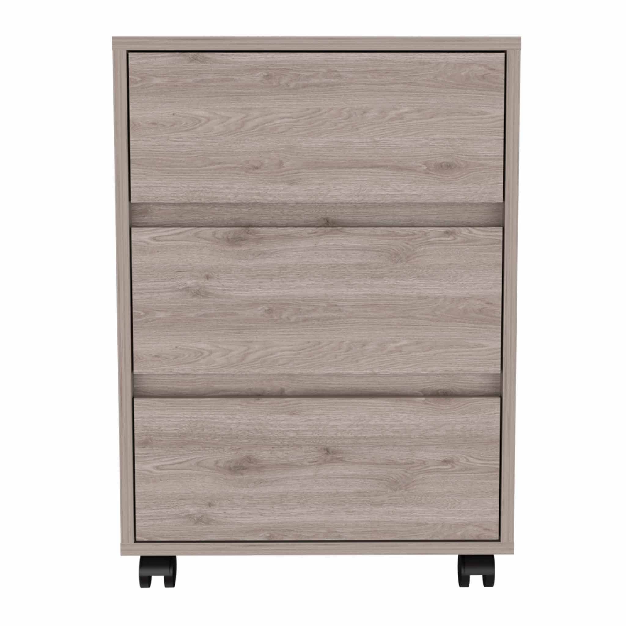 TUHOME FURNITURE - Wholesale Cabinet - Artemisa 3 Drawer Filing Cabinet, Four Casters13