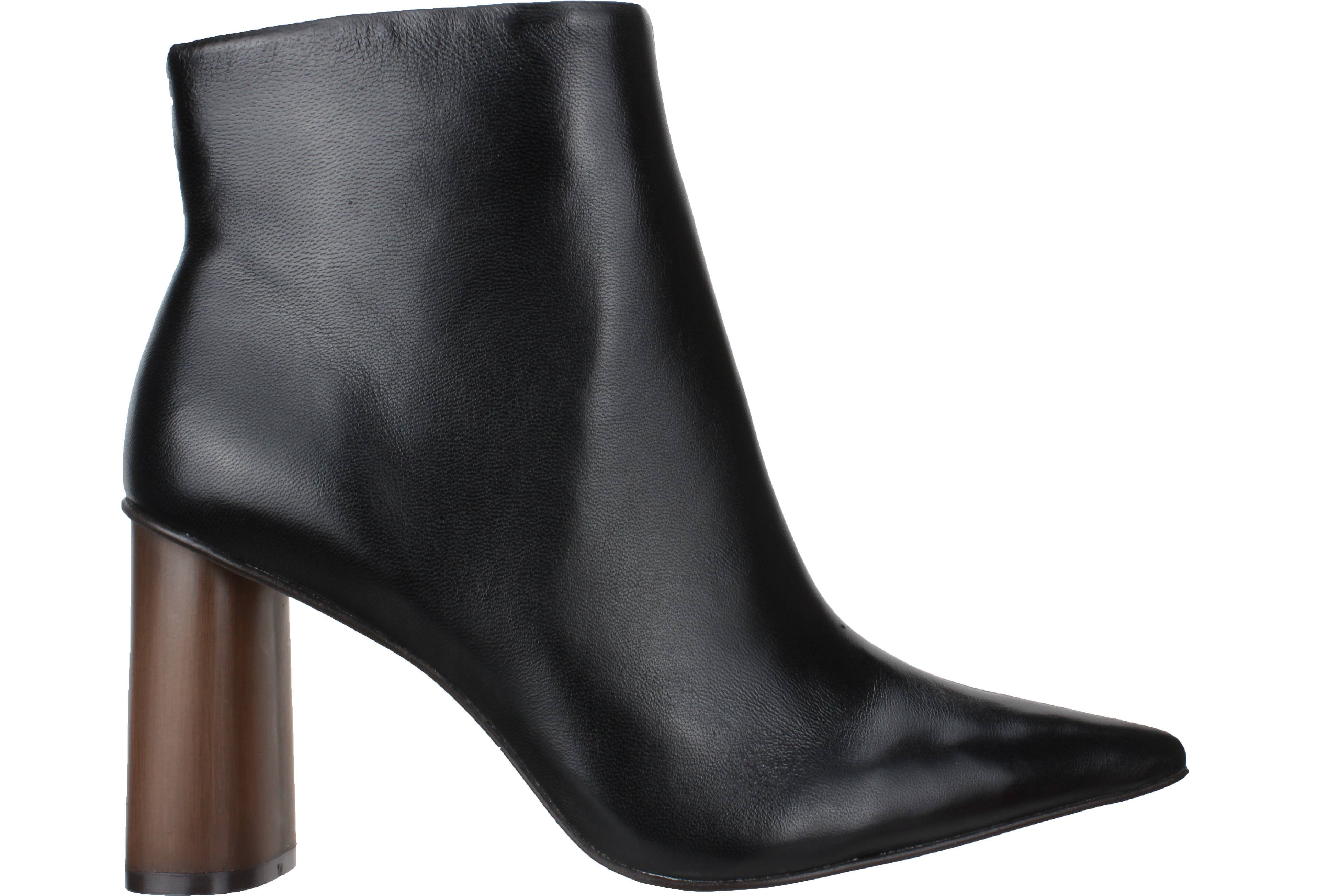 Wholesale Anna-Leather Bootie Wood Heel 508003 for your
