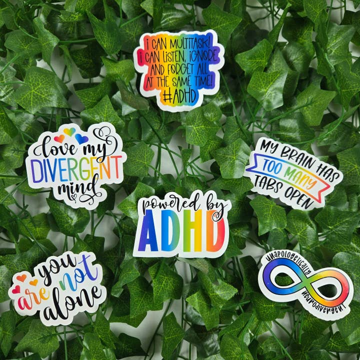 Neurodivergent Series 2 Stickers for wholesale by Vegas Custom Creations