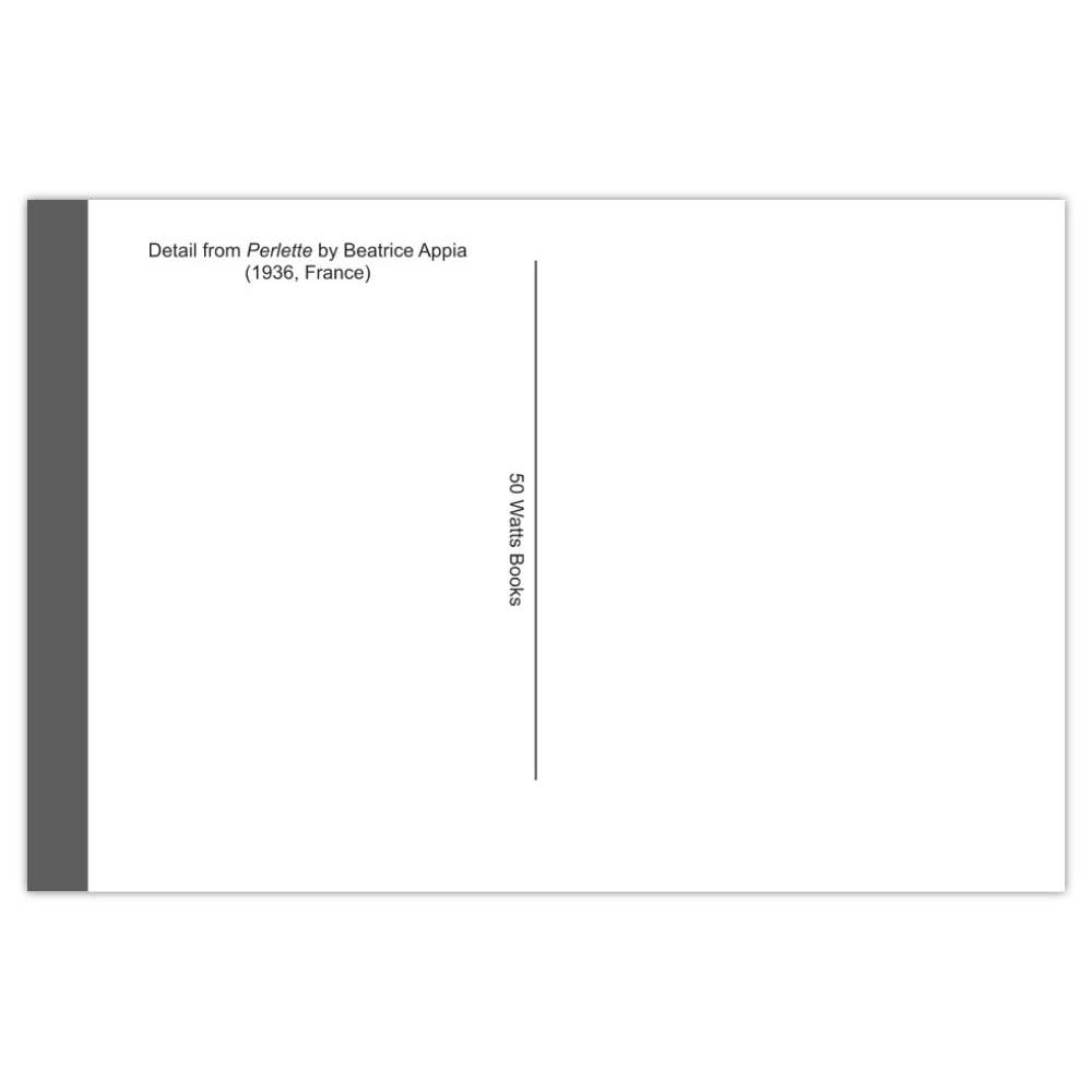 50 Watts - Wholesale Postcard - Postcard - anthropomorphic flower and raindrop, 1930s France1