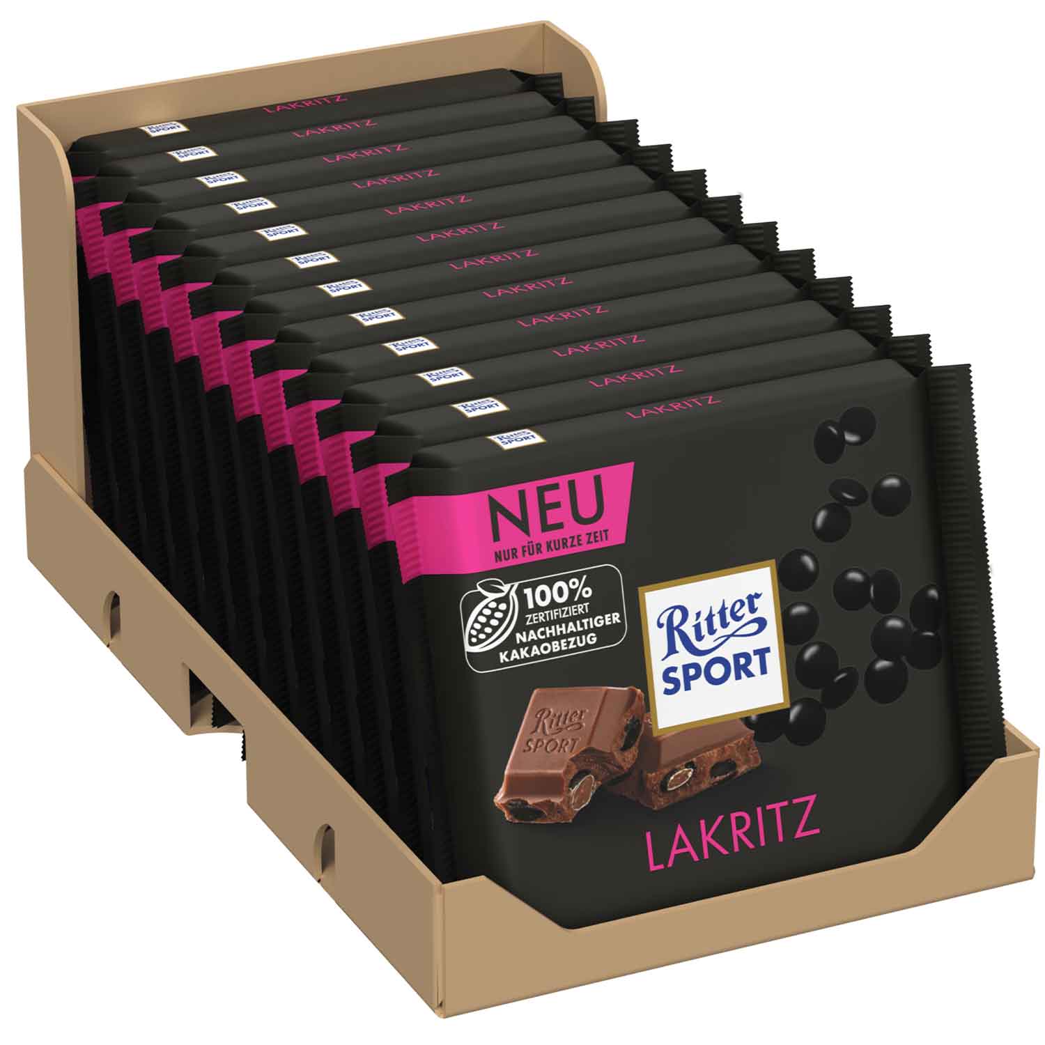 Global Bite Co - Wholesale Chocolate Bar - Ritter Sport Milk Lakritz 100g (Germany)1