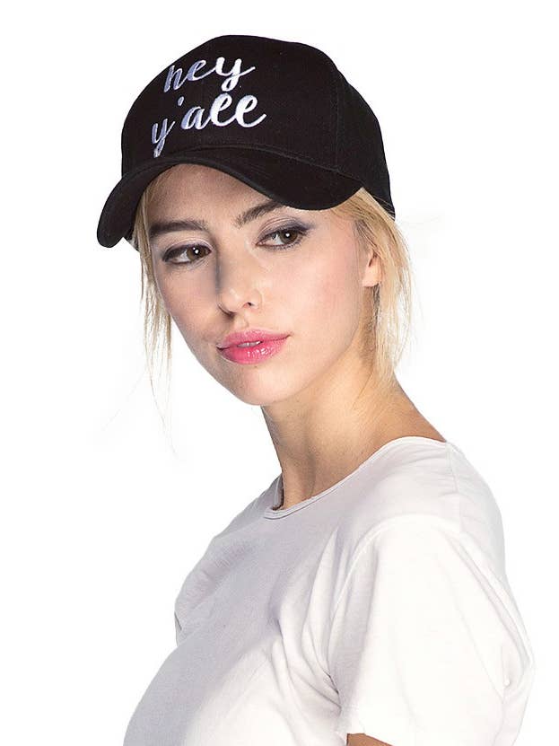 C.C HEY Y'ALL Embroidered Baseball Cap for wholesale by Hana