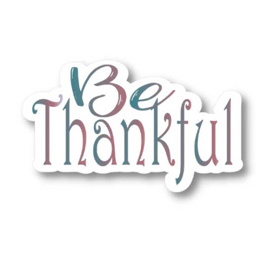 Splendid Designs Store - Wholesale Sticker - Be Thankful Sticker, Waterproof Vinyl Sticker Decal
