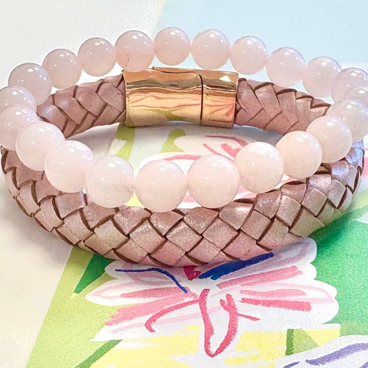 Set di braccialetti rosa per la vendita all'ingrosso da parte di Chic Le Freak