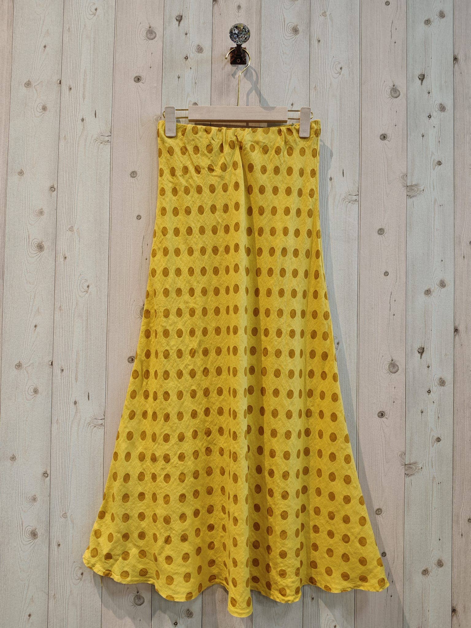 Linen & More - Wholesale Skirt - Women's - REF 13561 POLKA DOT SKIRT 100% LINEN5