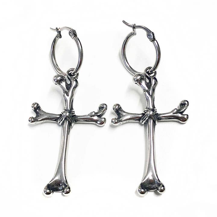 Osteomancy Bone Hoops | Witchcraft Witch Wicca Bones for wholesale by Mysticum Luna