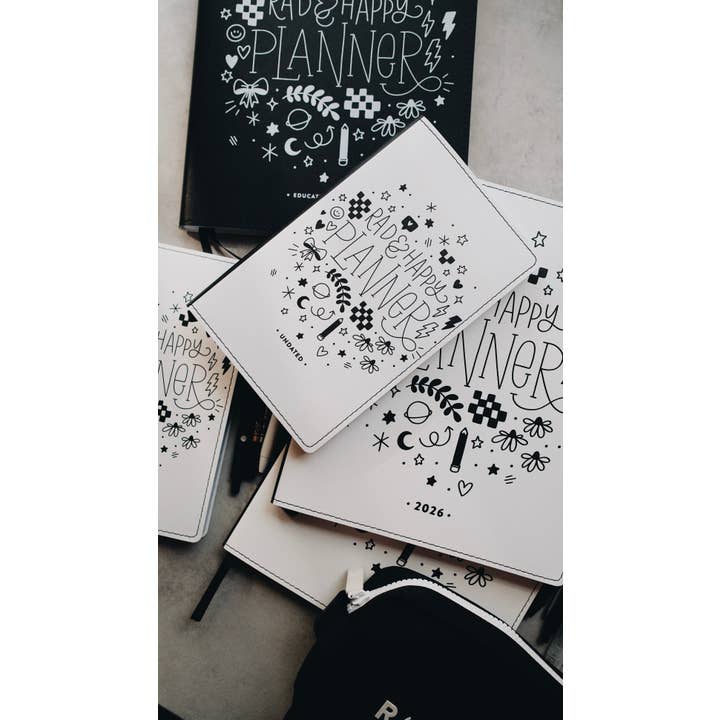 Rad & Happy - Wholesale Planner - 2026 Dated 8x10 Planner - Doodle Edition13