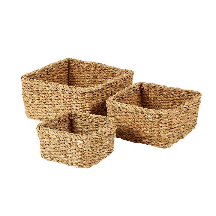 47th & Main (Creative Brands) - Wholesale Basket - Seagrass Basket Set - Square