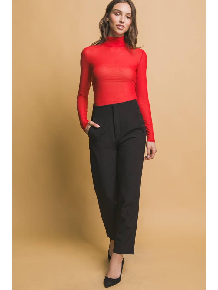 Peace Love Line - Wholesale Bodysuit - Women's - PL3459 - LONG SLEEVE SHEER BODYSUIT9