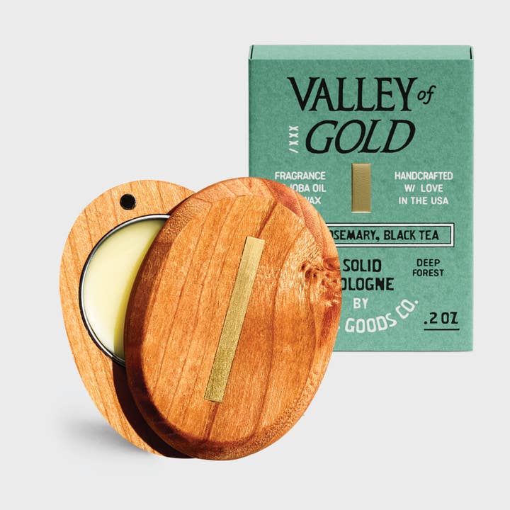Misc Goods Co. - Wholesale Solid Cologne - Valley of Gold Solid Cologne – Wildflowers, Rose & Rosemary | Balm Format, Travel-Friendly0