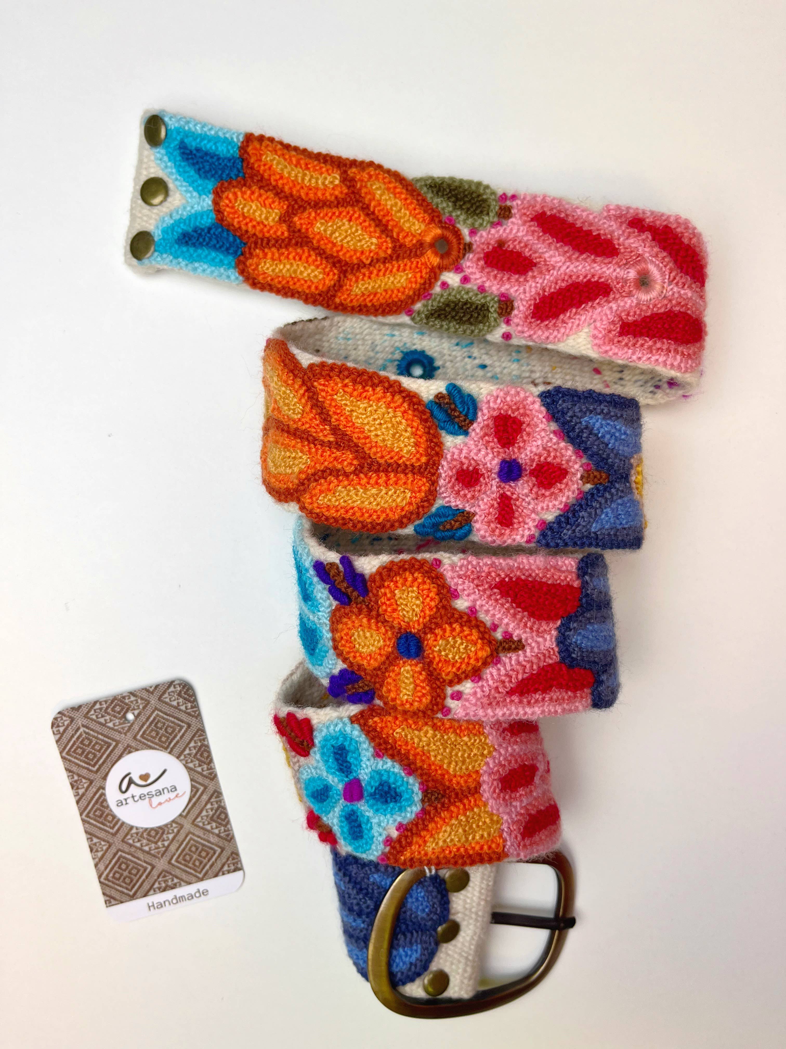 Artesana Love - Vendita all'ingrosso Cintura - Donna - Cintura larga ricamata con tulipani6