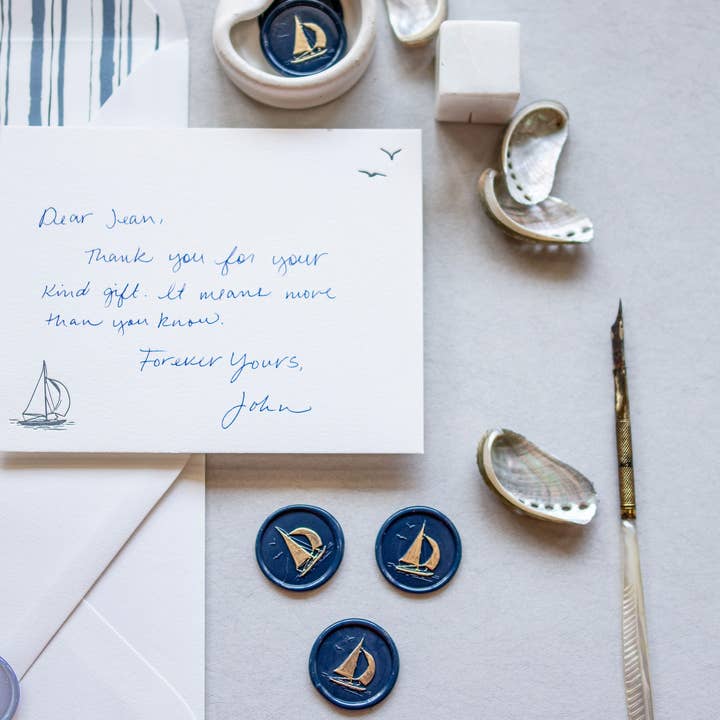 Ciarra Claire - Wholesale Stationery/Notecard Set - Nautical | Stationery Set of 64