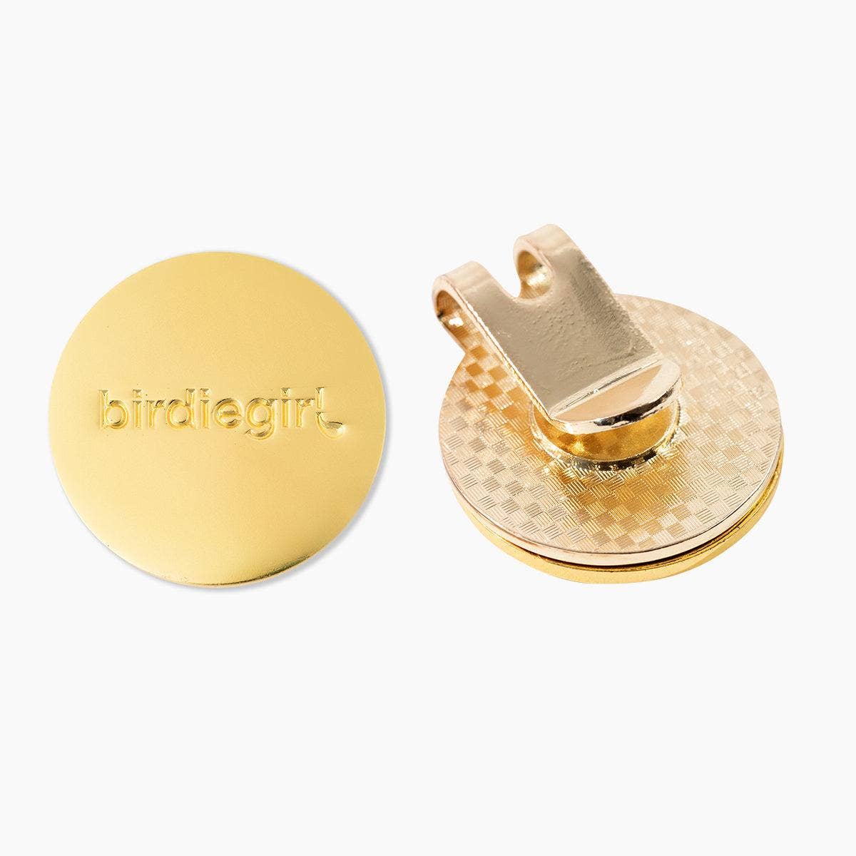 Gold Crystal Bling Women's Golf Ball Marker with Hat Clip for wholesale on Faire6