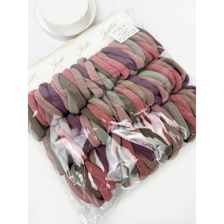 10-Pcs Mauve Color Hair Tie Set for wholesale on Faire
