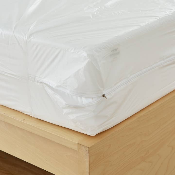 Bargoose Home Textiles - Wholesale Mattress Pad/Protector - Bargoose Vinyl Zippered Mattress Protector | Waterproof Box Spring Encasement | Guards Against Pests & Liquids