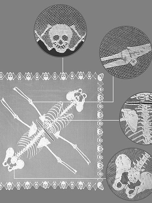 SugarQuoteMeNot LLC - Wholesale Costume – Women's - See Through Skull Shawl/Poncho with Masquerade Mask2