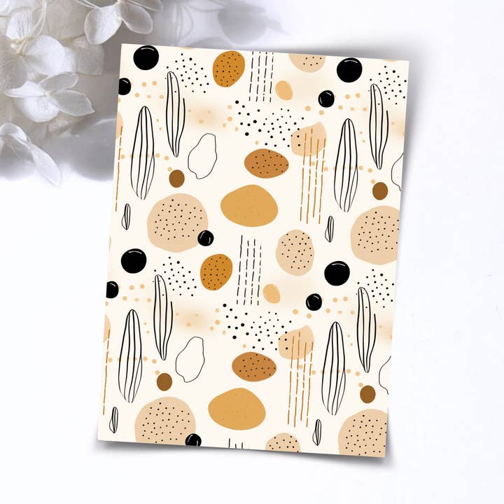 Transferpapir – abstrakt boho | til polymerler - vandtransferpapir - 016 for engroshandel hos S.I. Originals