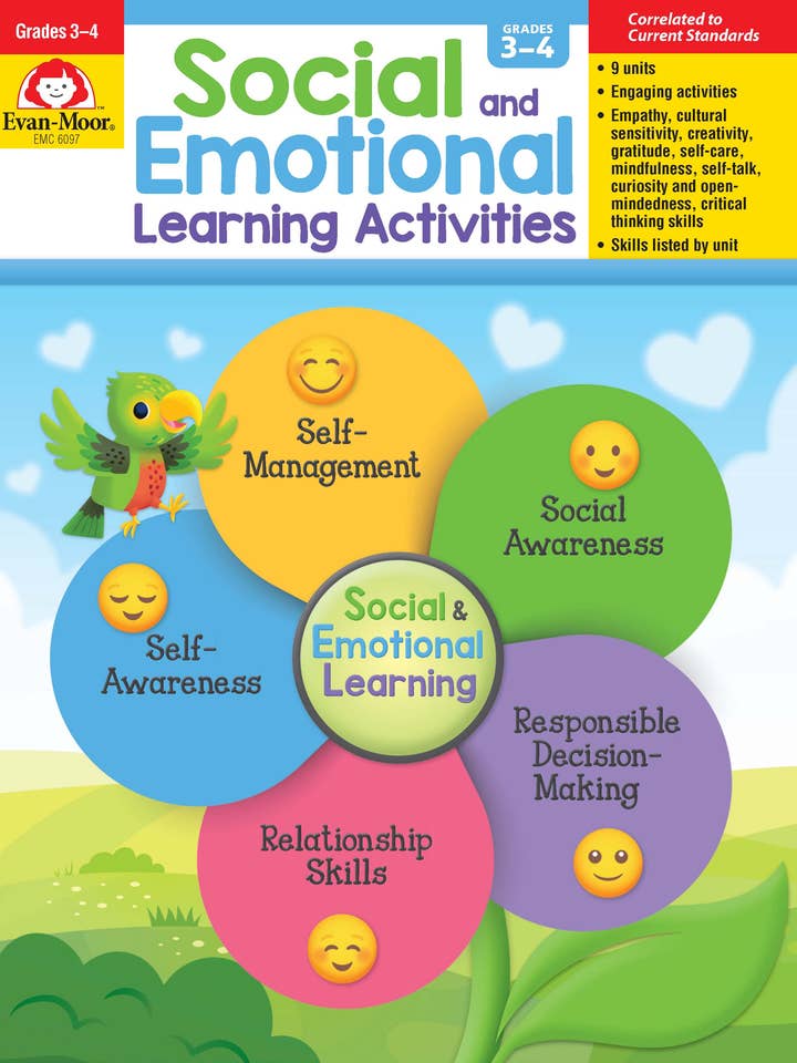 Sociale og følelsesmæssige læringsaktiviteter, Grad 3 - 4 for engroshandel hos Evan-Moor Educational Publishers