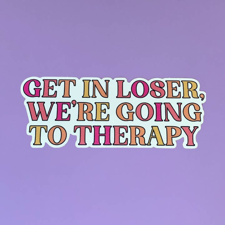 Get in Loser 4” Vinyl Waterproof Sticker for wholesale by Glitter & Gloom