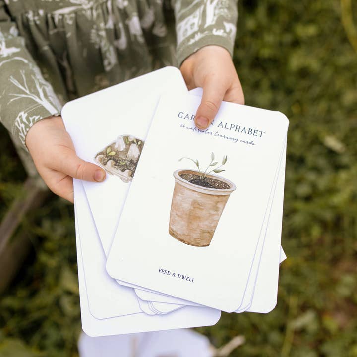 Feed & Dwell – Engroshandel Læringskort - Børn og baby – Have Alfabet kort | ABC Learning Flash Cards
