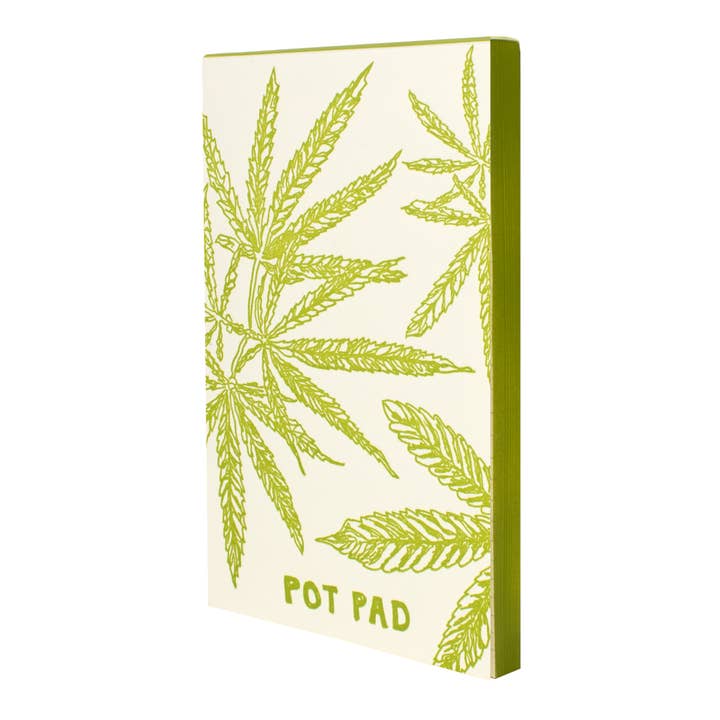 Pot Pad Letterpress Notepad for wholesale by Hat Wig Glove Co.